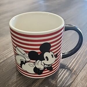 Disney Mickey Mouse Red and White Mug